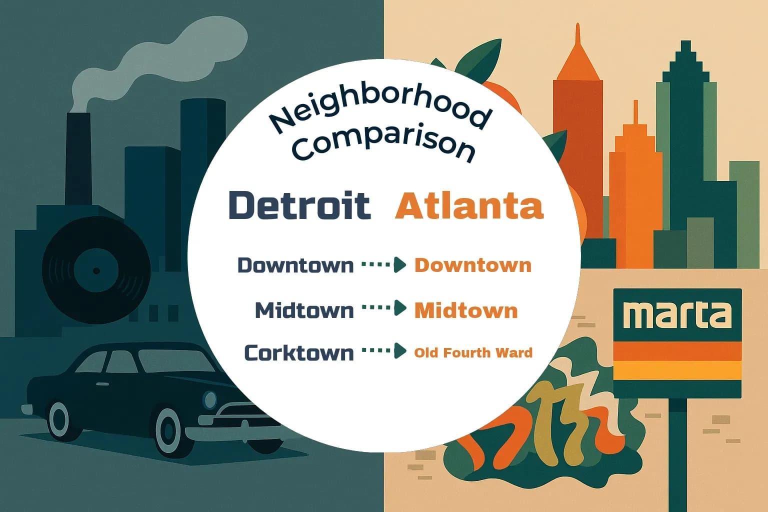 Detroit vs Atlanta Neighborhood Comparison