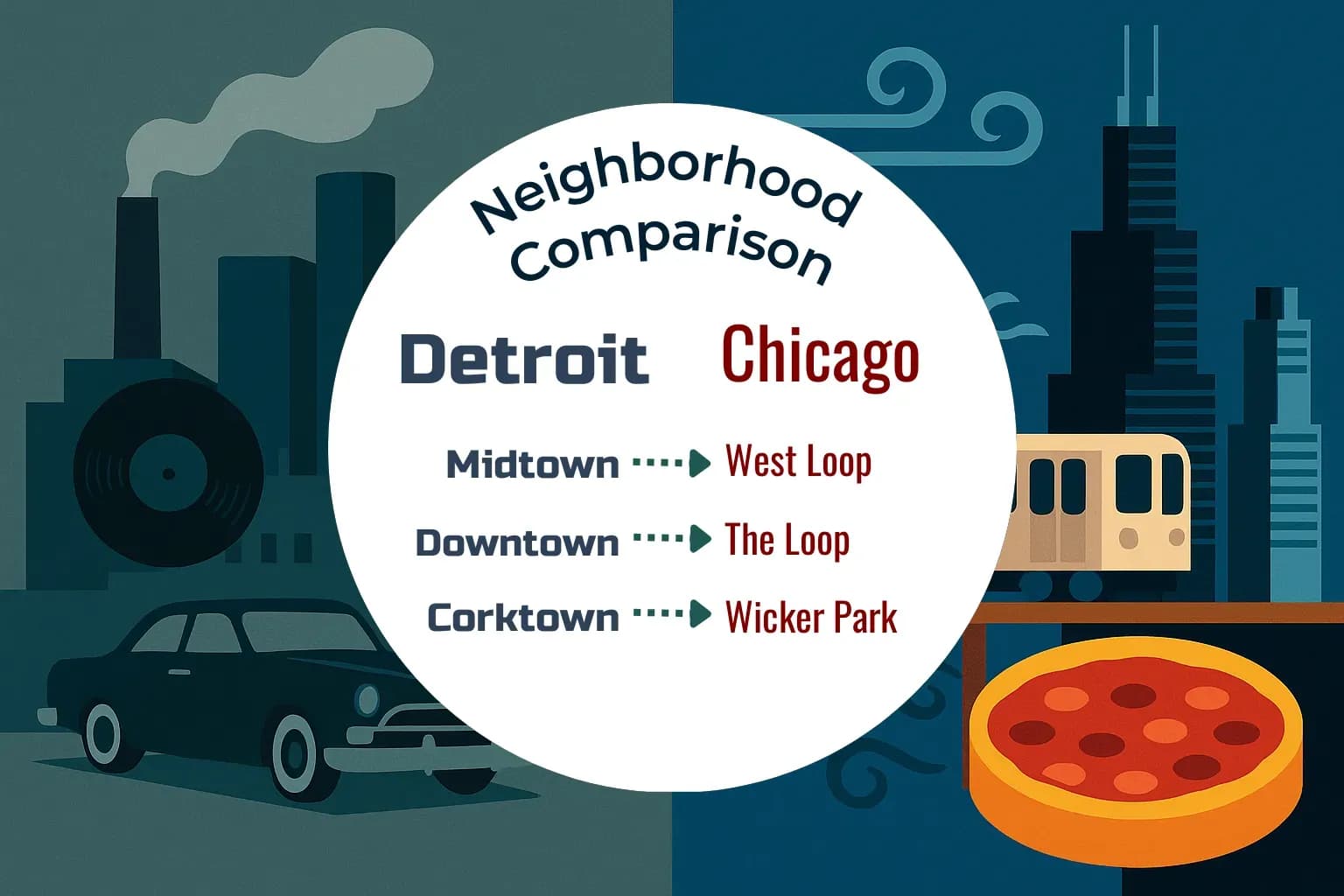 Detroit vs Chicago Neighborhood Comparison