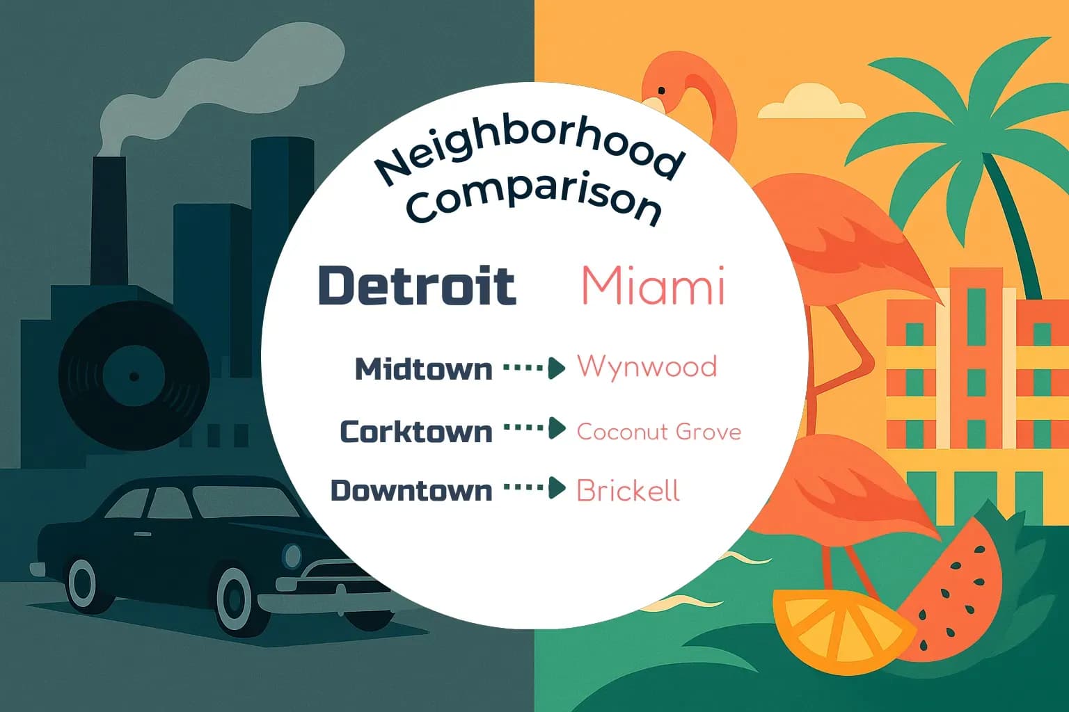 Detroit vs Miami Neighborhood Comparison
