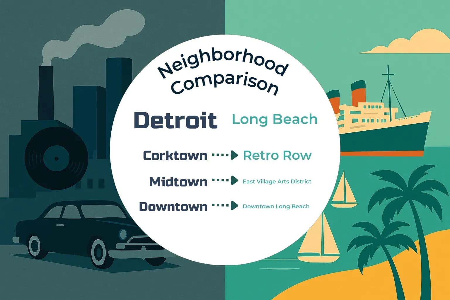 Detroit vs Long Beach Neighborhood Comparison