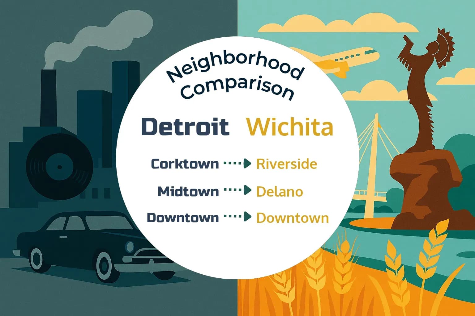 Detroit vs Wichita Neighborhood Comparison