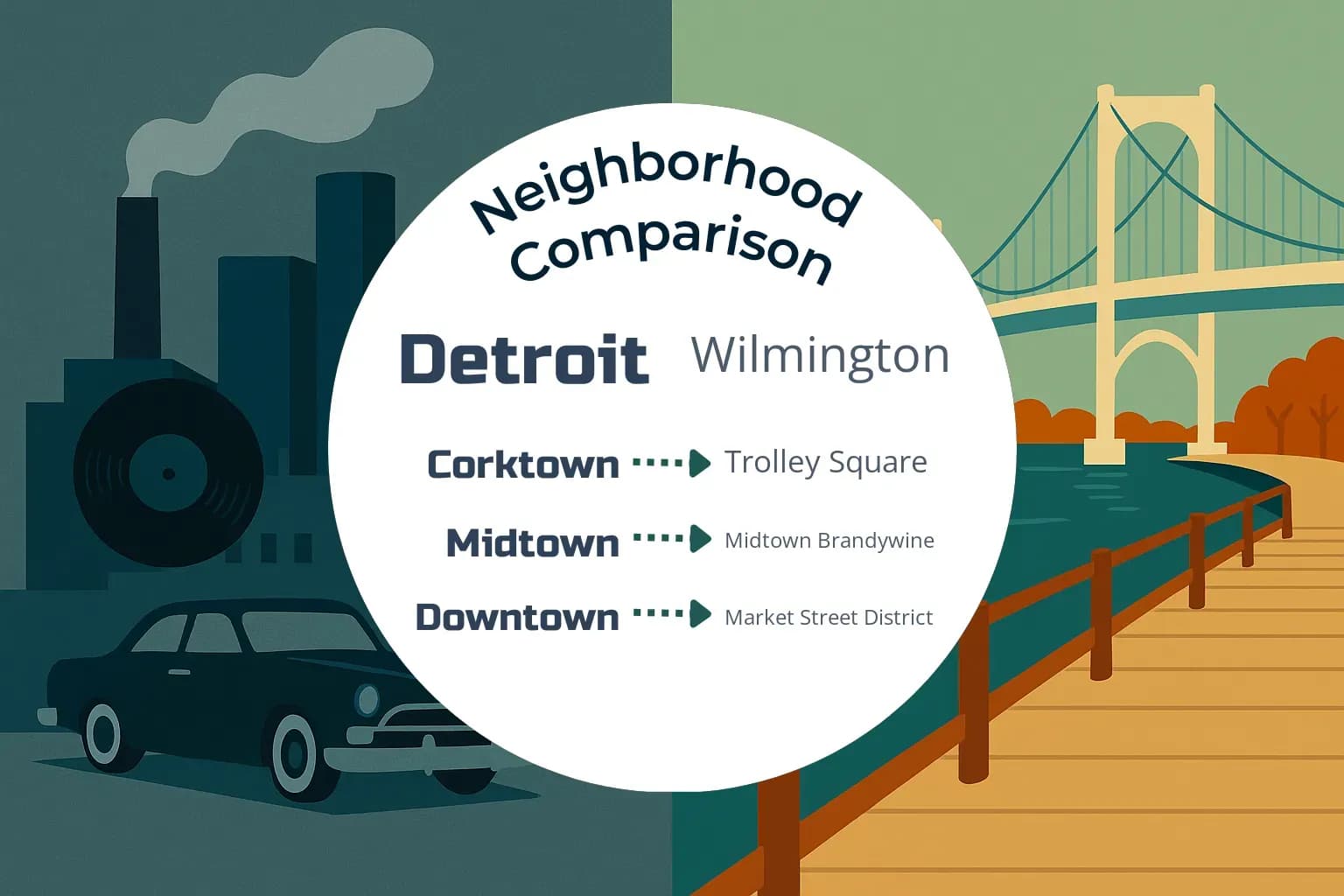 Detroit vs Wilmington Neighborhood Comparison