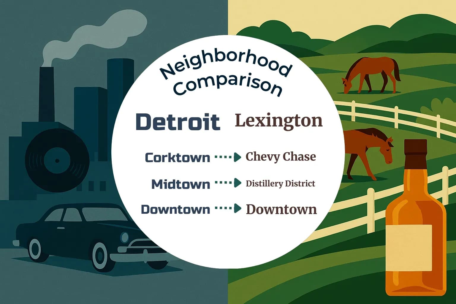 Detroit vs Lexington Neighborhood Comparison