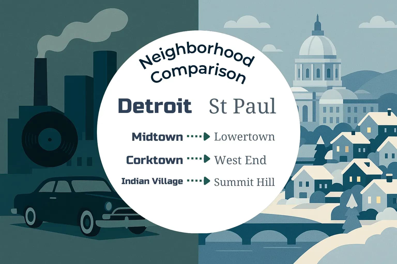 Detroit vs St. Paul Neighborhood Comparison