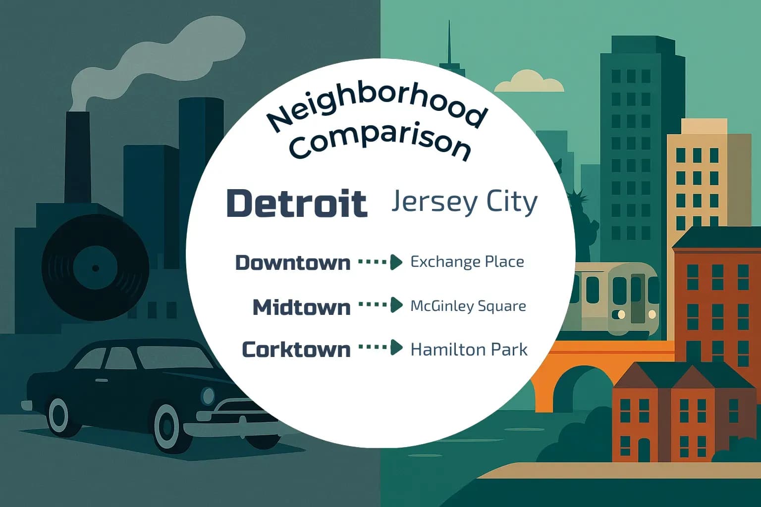 Detroit vs Jersey City Neighborhood Comparison