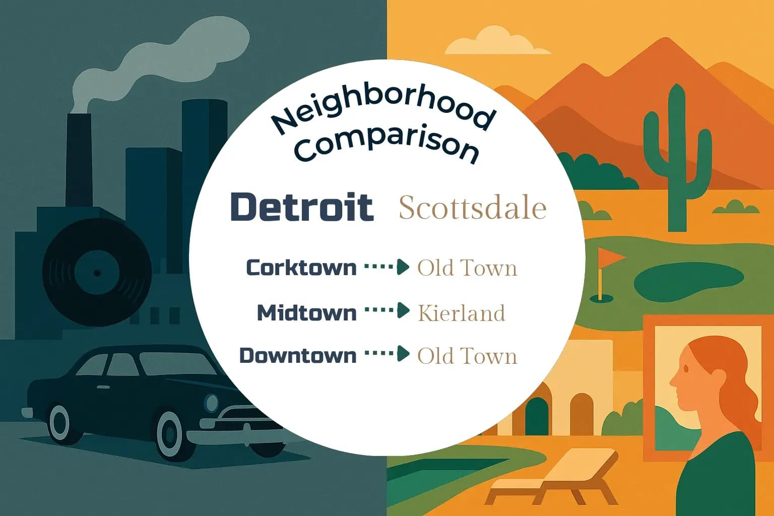Detroit vs Scottsdale Neighborhood Comparison