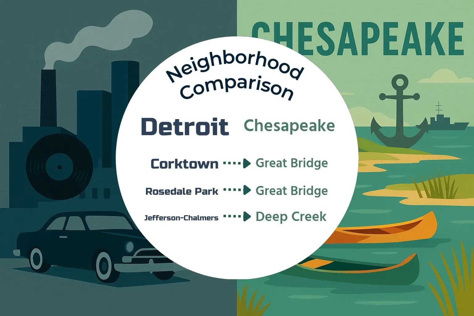 Detroit vs Chesapeake Neighborhood Comparison