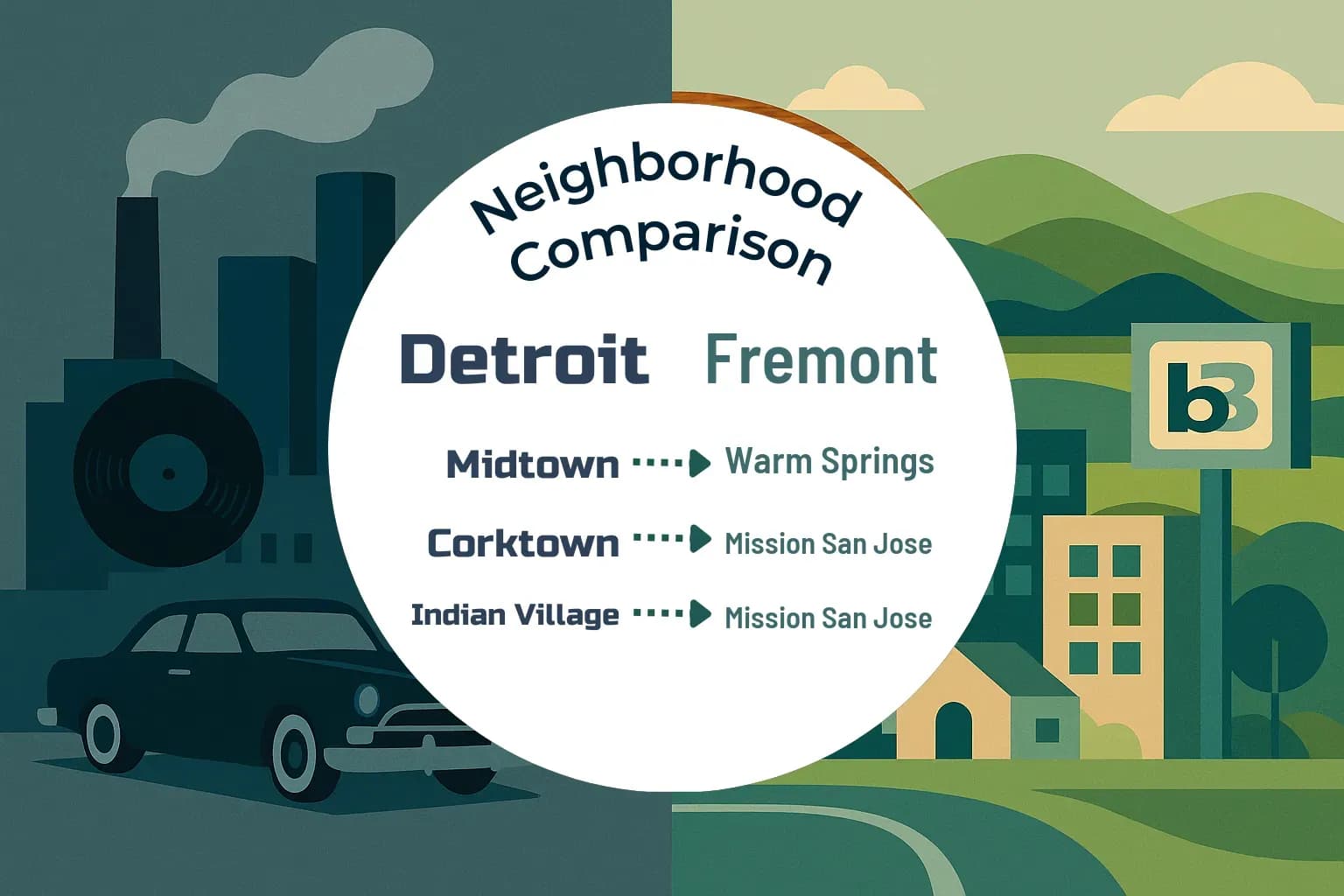 Detroit vs Fremont Neighborhood Comparison