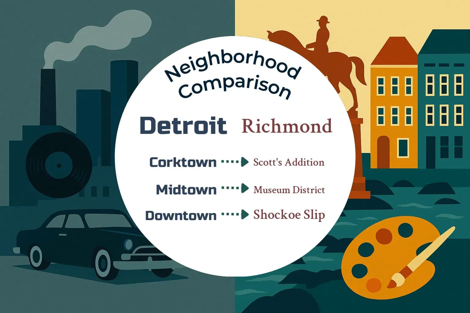 Detroit vs Richmond Neighborhood Comparison