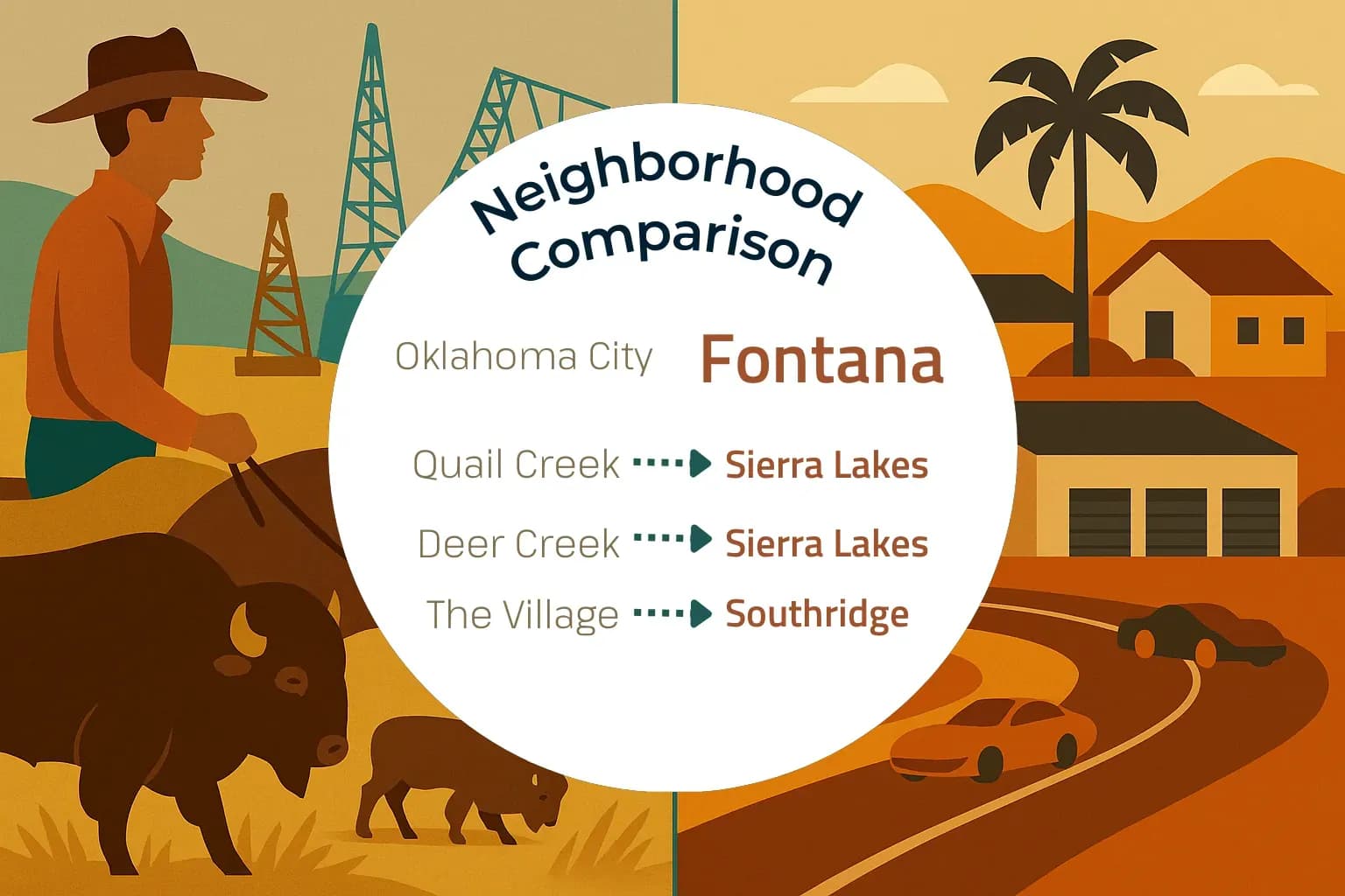 Oklahoma City vs Fontana Neighborhood Comparison