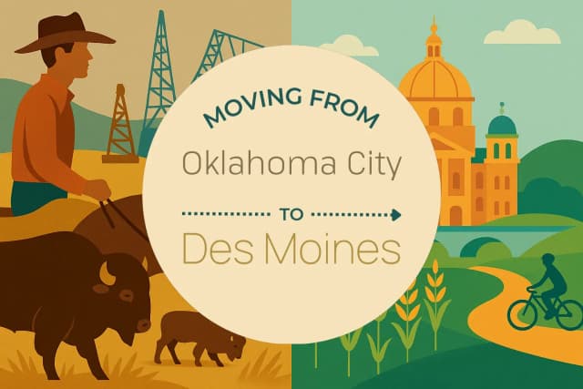 Moving from Oklahoma City to Des Moines