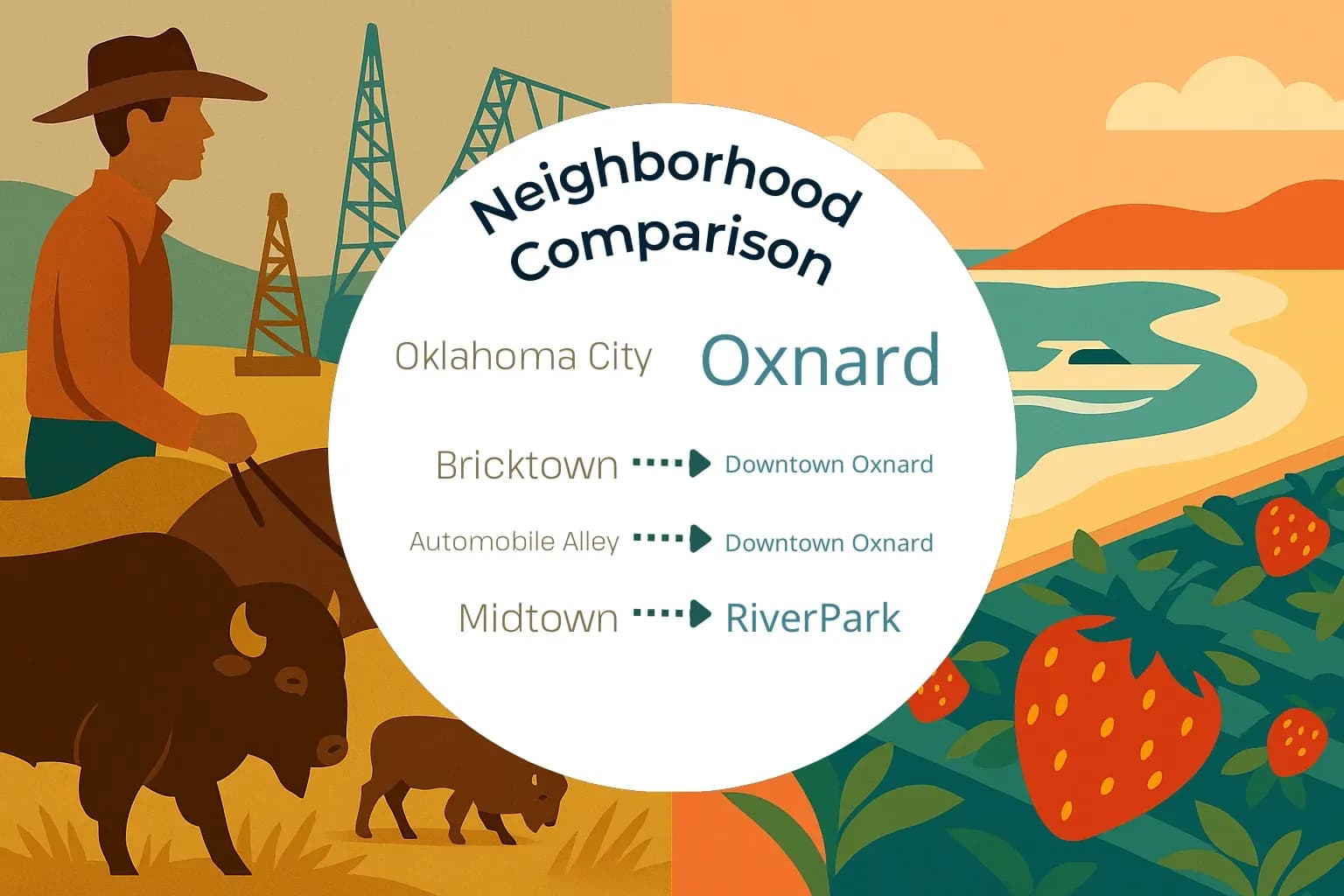 Oklahoma City vs Oxnard Neighborhood Comparison