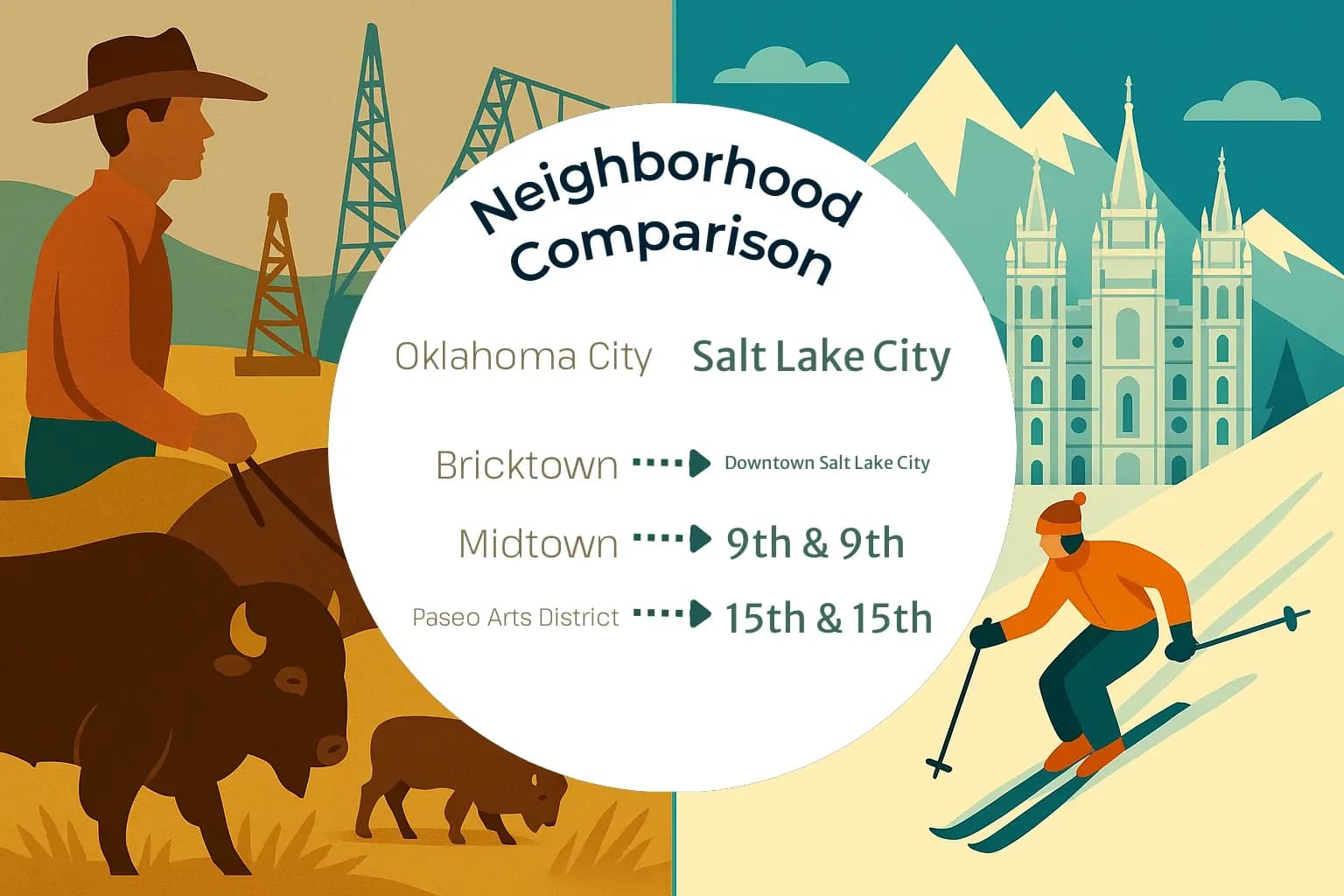 Oklahoma City vs Salt Lake City Neighborhood Comparison