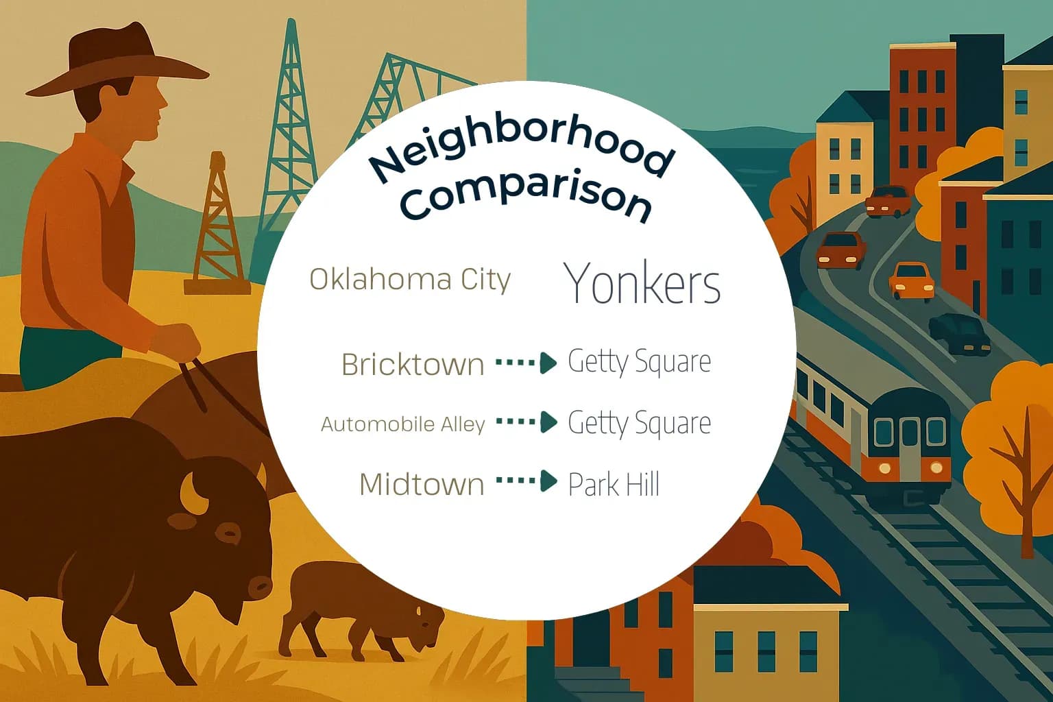 Oklahoma City vs Yonkers Neighborhood Comparison
