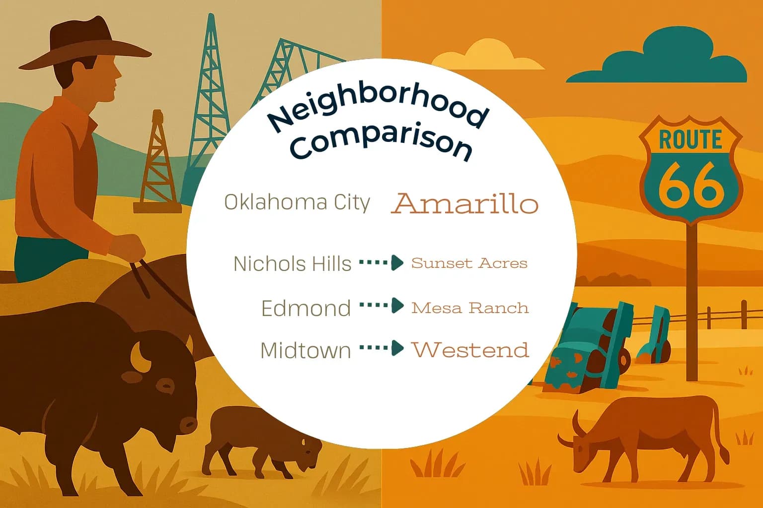Oklahoma City vs Amarillo Neighborhood Comparison
