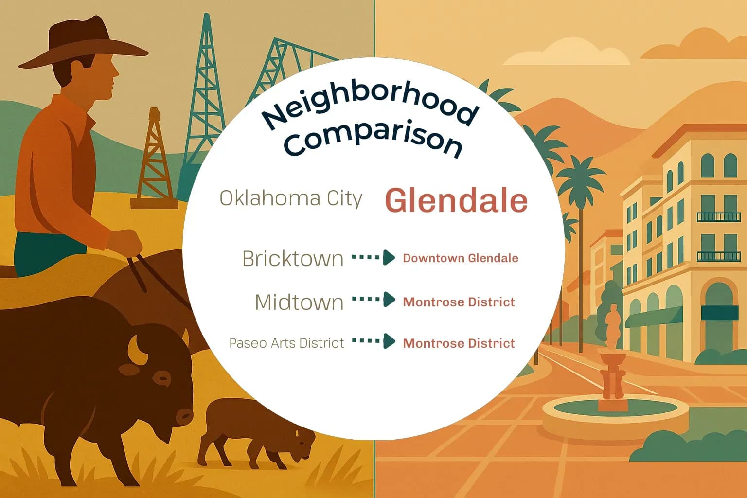 Oklahoma City vs Glendale Neighborhood Comparison