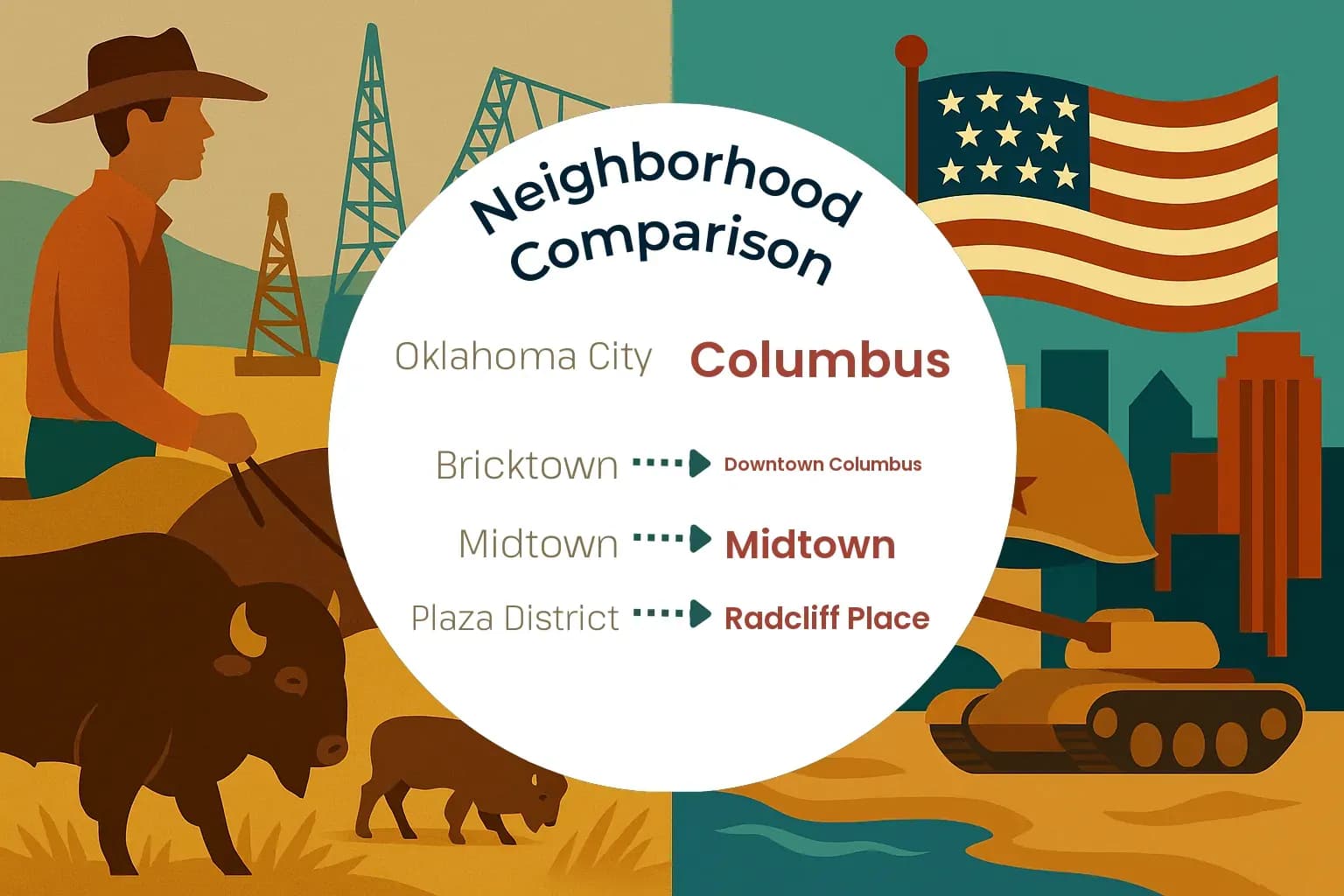 Oklahoma City vs Columbus Neighborhood Comparison