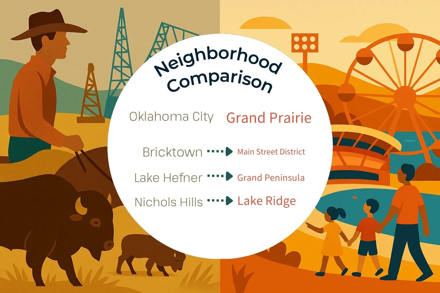 Oklahoma City vs Grand Prairie Neighborhood Comparison