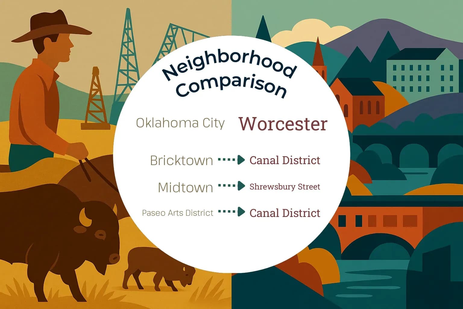 Oklahoma City vs Worcester Neighborhood Comparison
