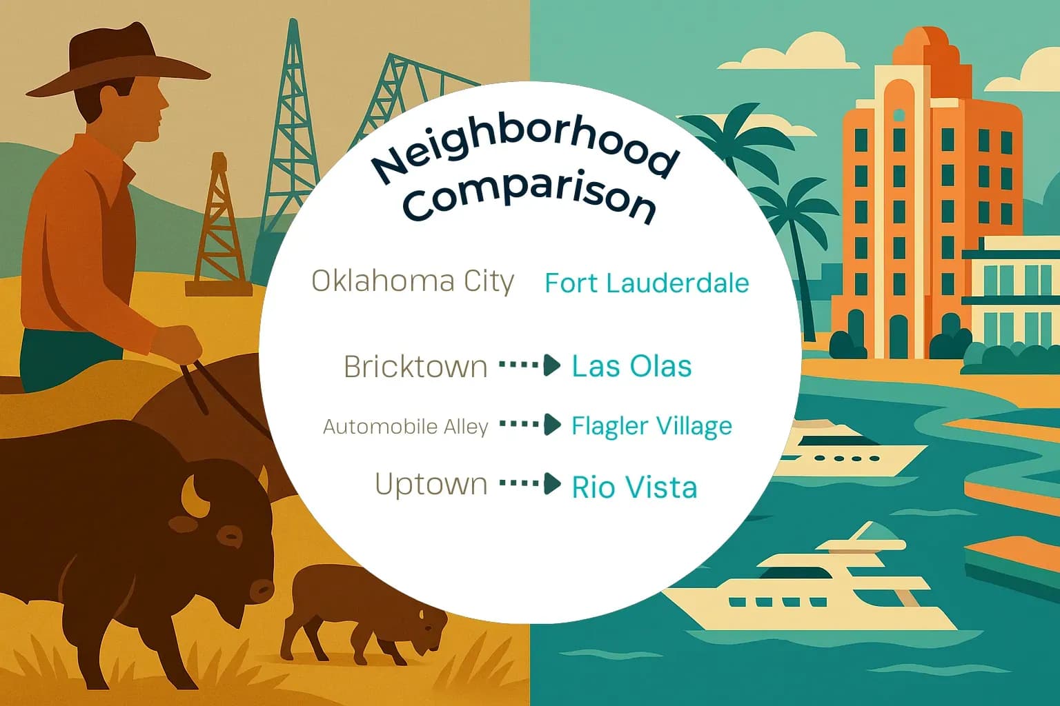 Oklahoma City vs Fort Lauderdale Neighborhood Comparison