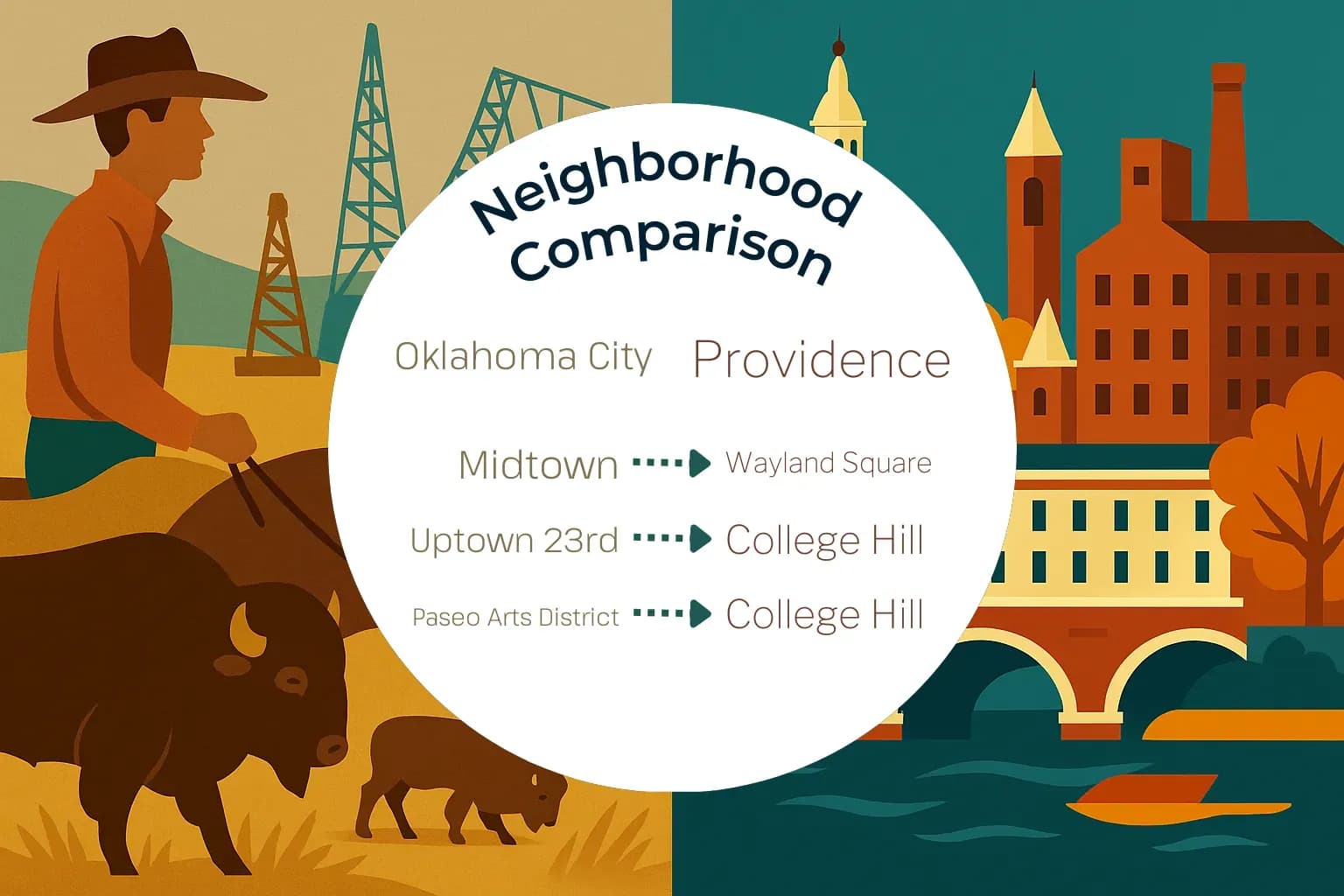 Oklahoma City vs Providence Neighborhood Comparison