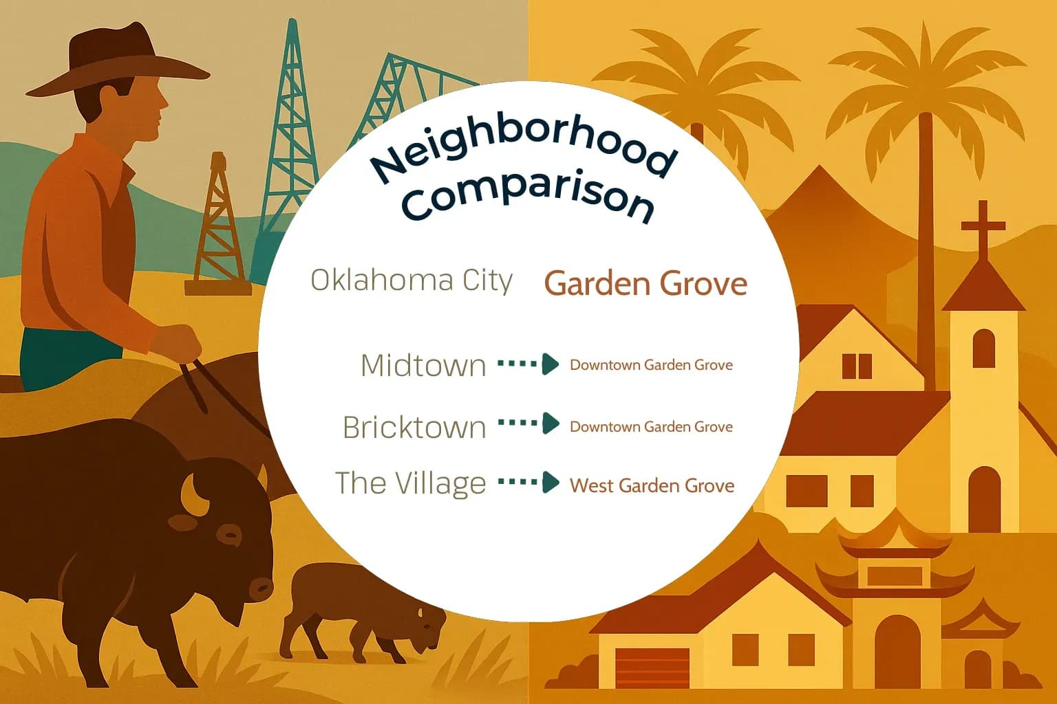 Oklahoma City vs Garden Grove Neighborhood Comparison