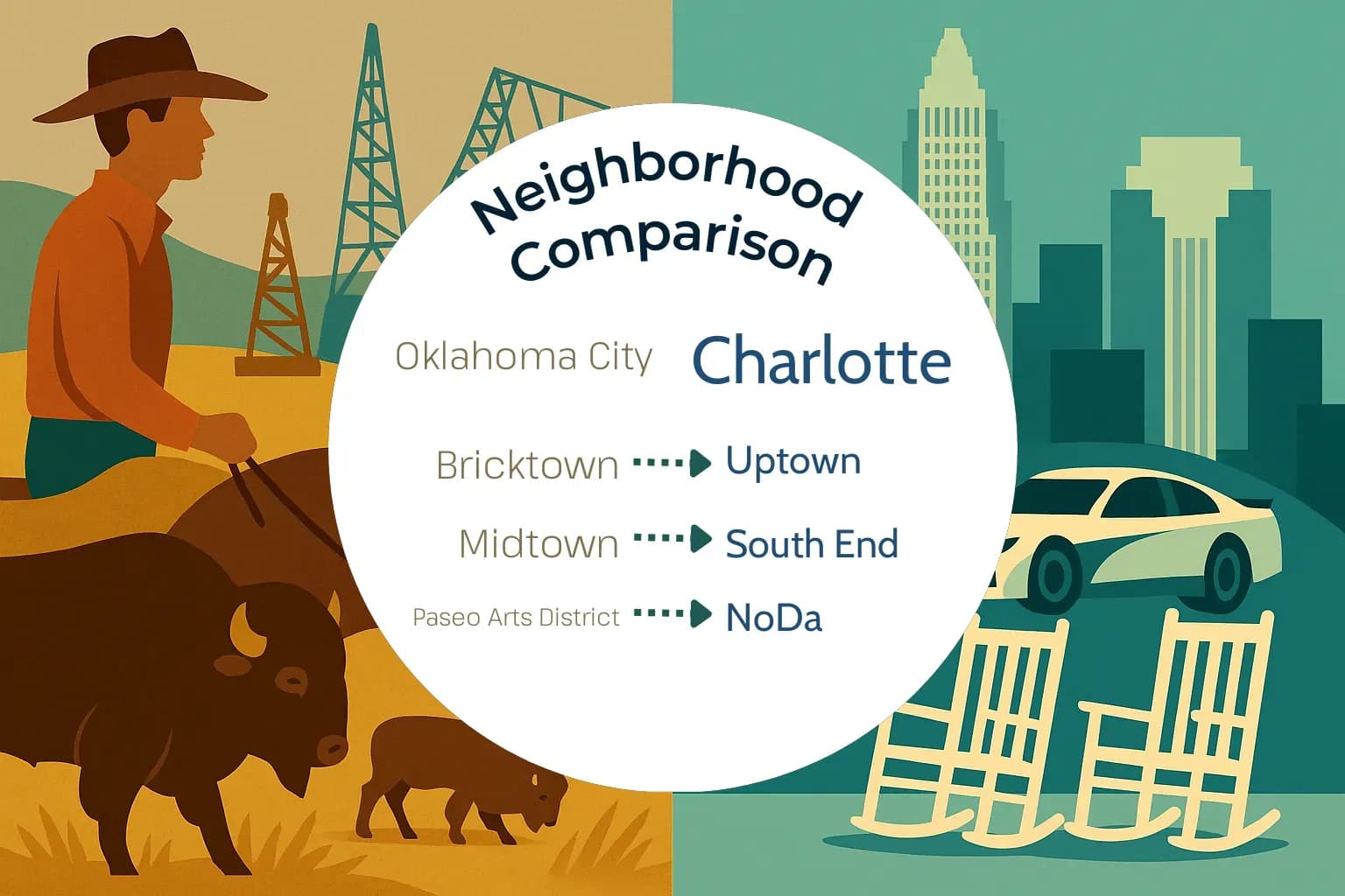 Oklahoma City vs Charlotte Neighborhood Comparison
