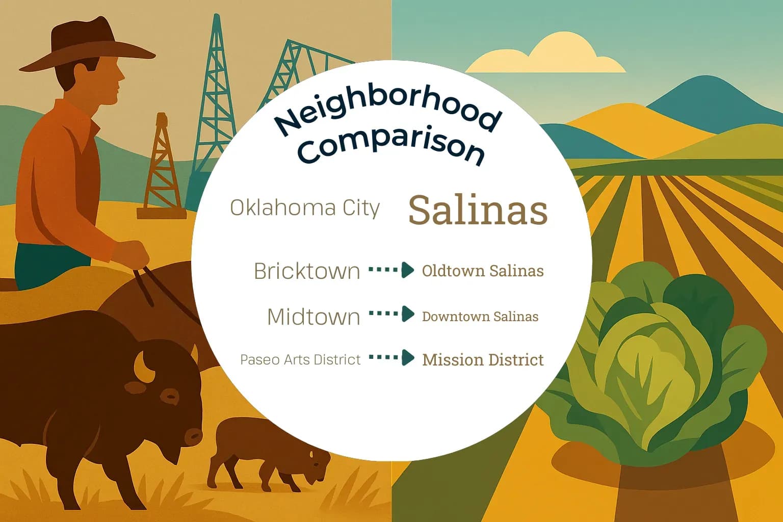 Oklahoma City vs Salinas Neighborhood Comparison