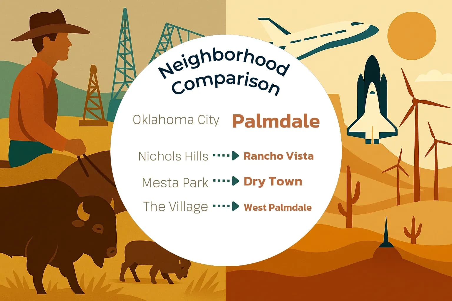 Oklahoma City vs Palmdale Neighborhood Comparison