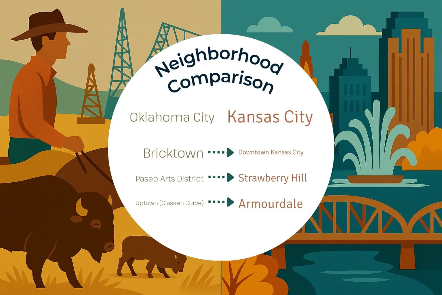 Oklahoma City vs Kansas City Neighborhood Comparison