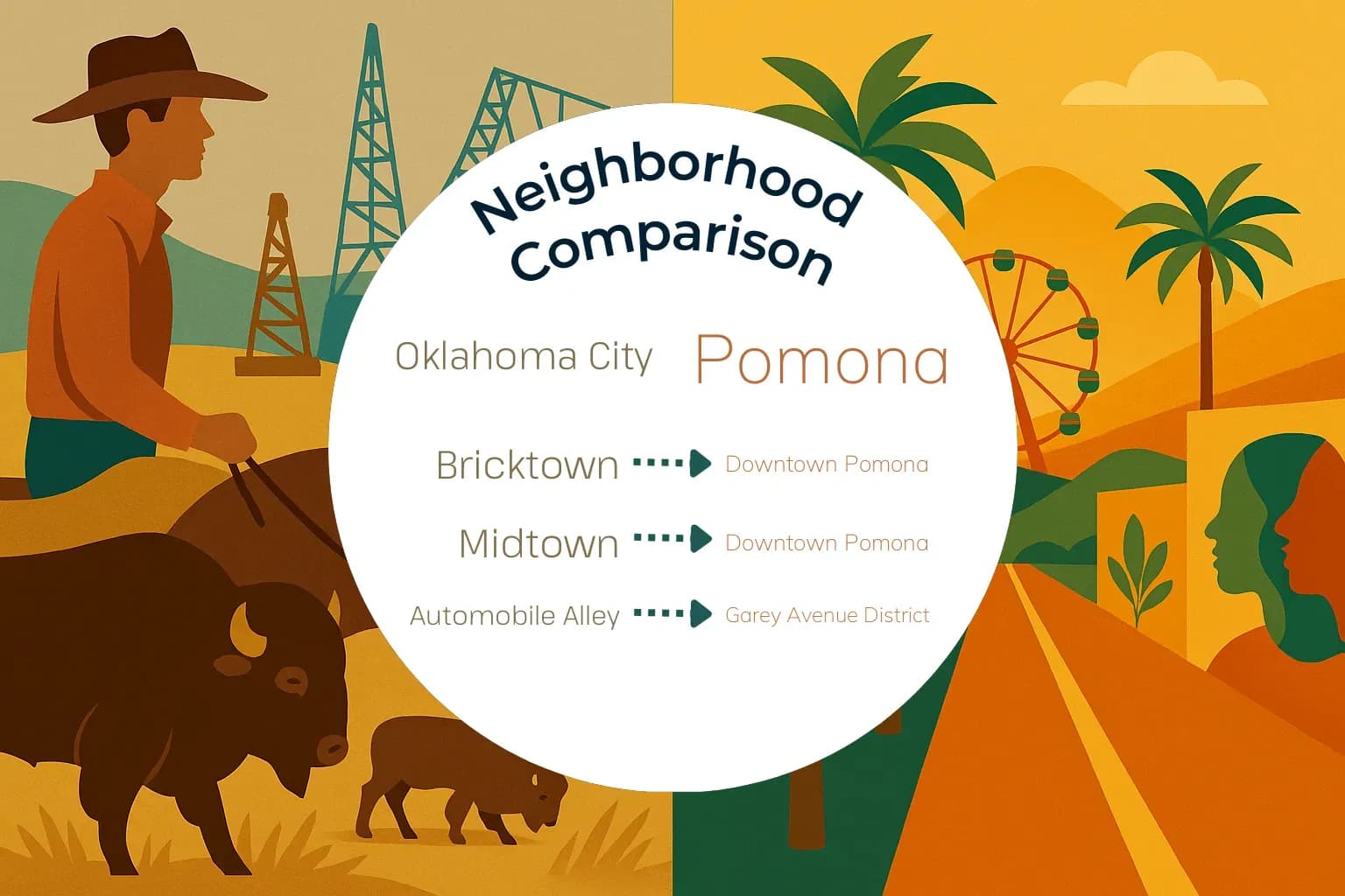 Oklahoma City vs Pomona Neighborhood Comparison