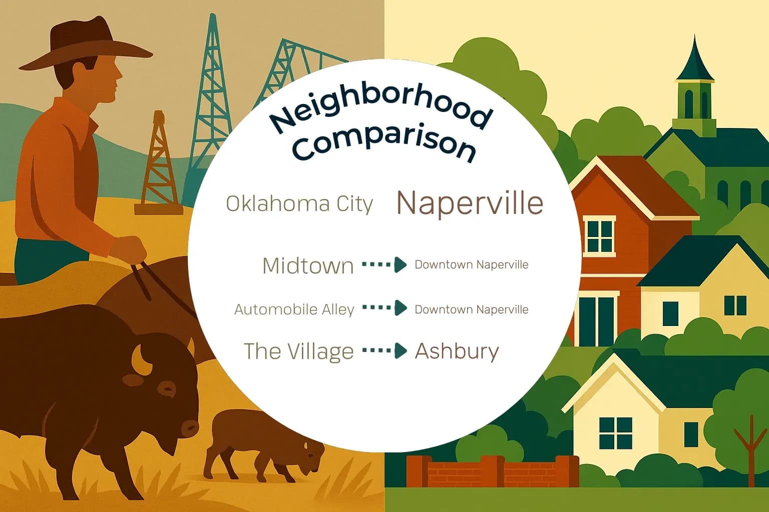 Oklahoma City vs Naperville Neighborhood Comparison