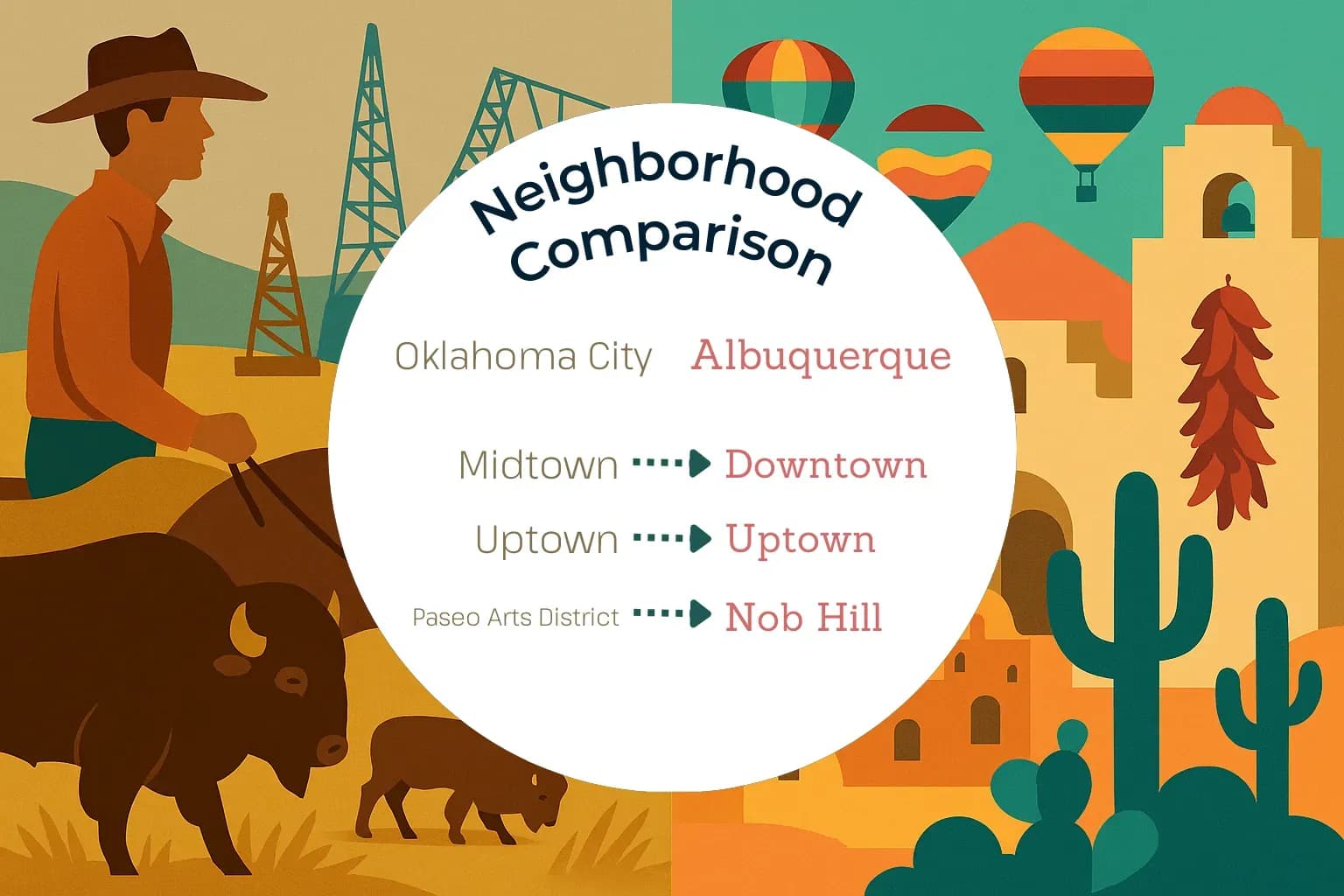 Oklahoma City vs Albuquerque Neighborhood Comparison