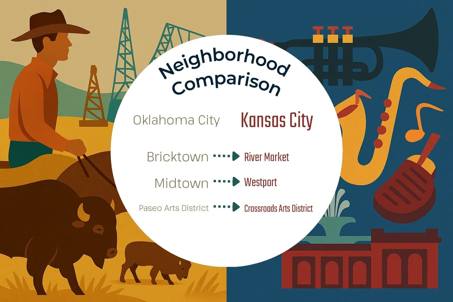 Oklahoma City vs Kansas City Neighborhood Comparison