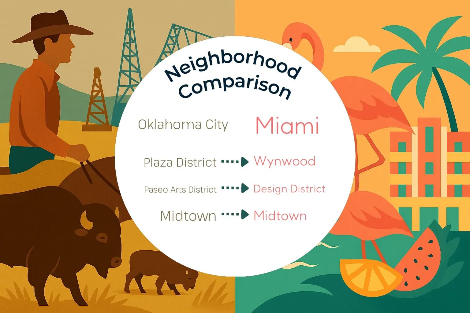 Oklahoma City vs Miami Neighborhood Comparison