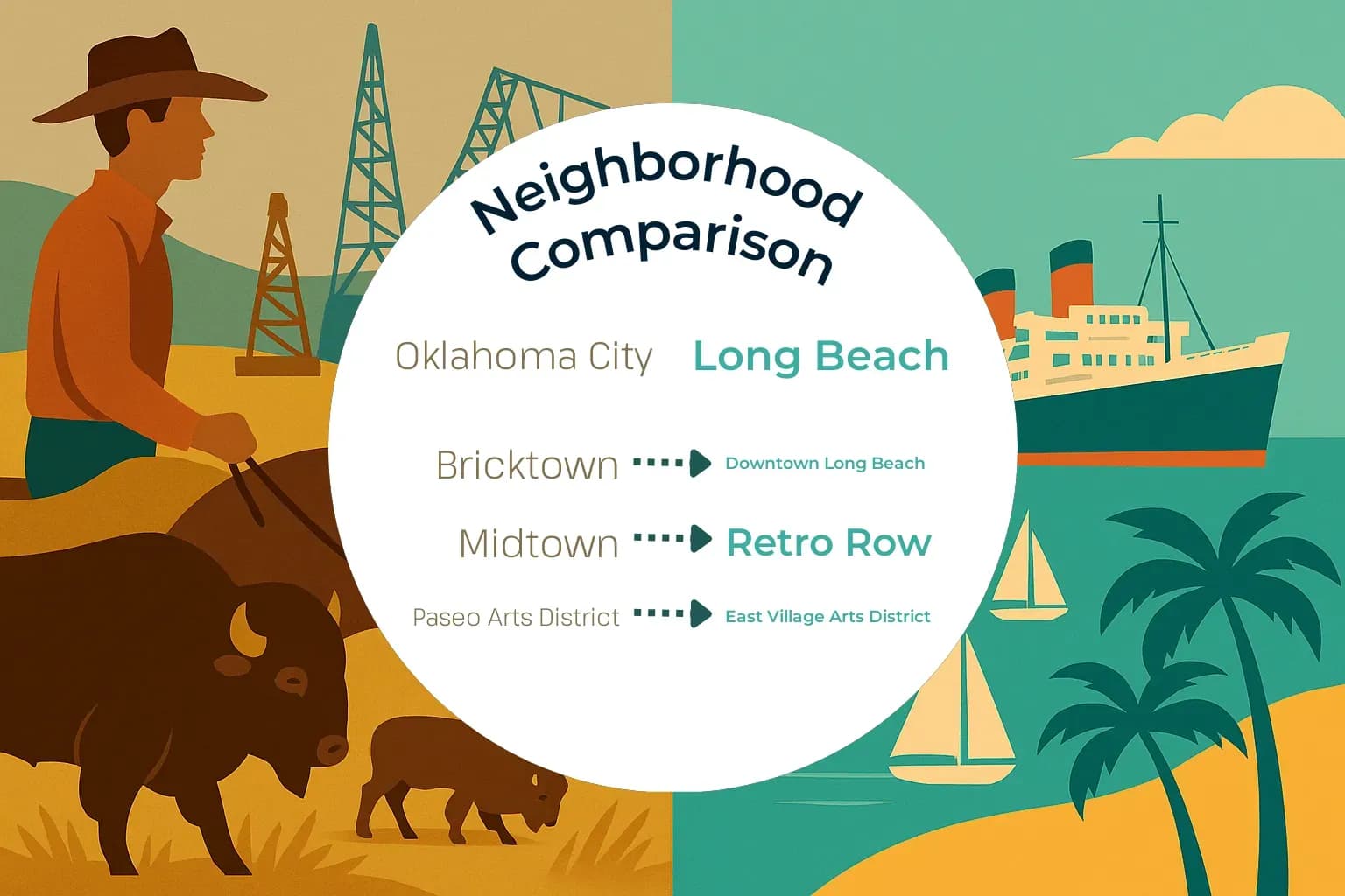 Oklahoma City vs Long Beach Neighborhood Comparison