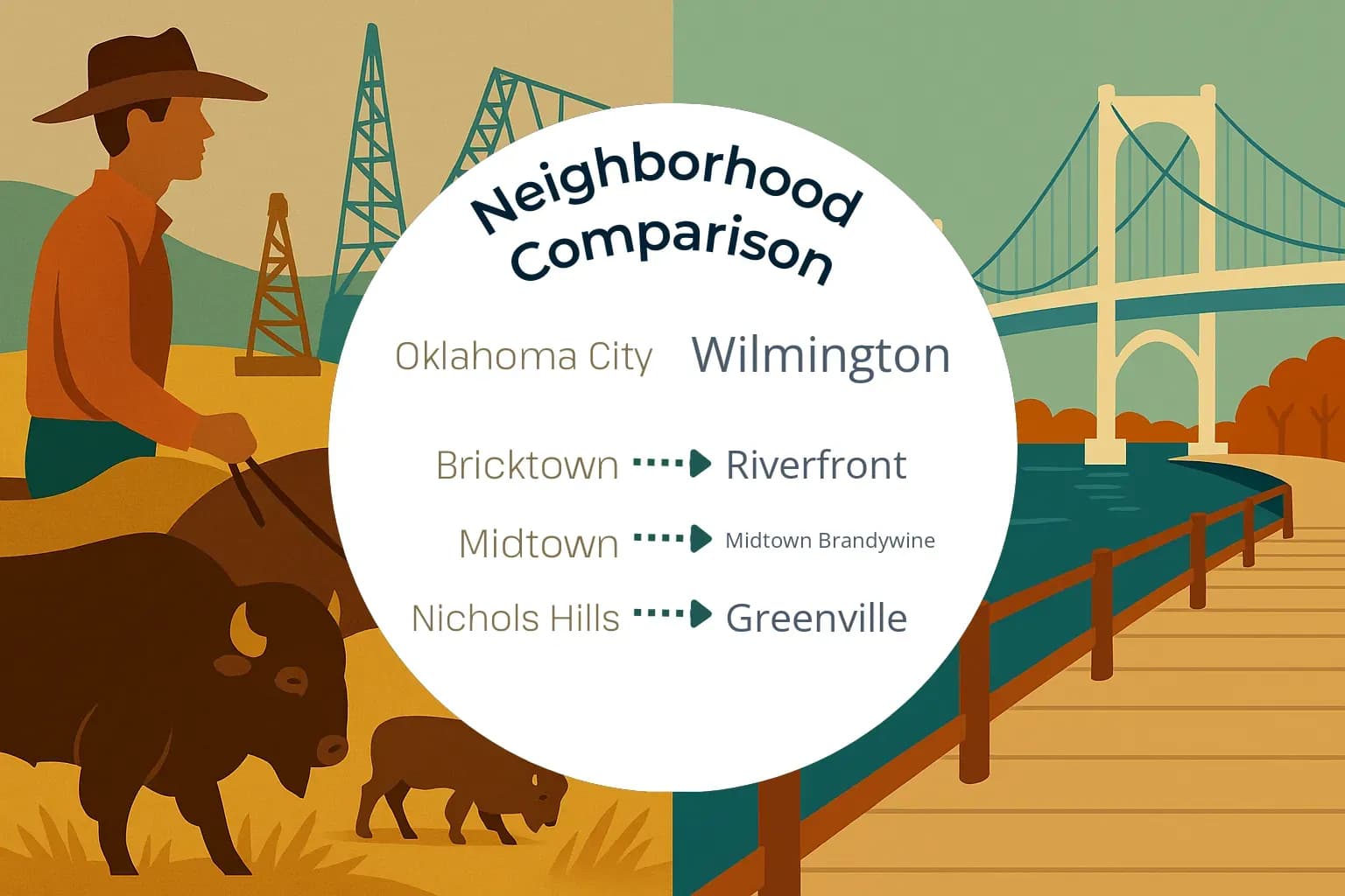 Oklahoma City vs Wilmington Neighborhood Comparison