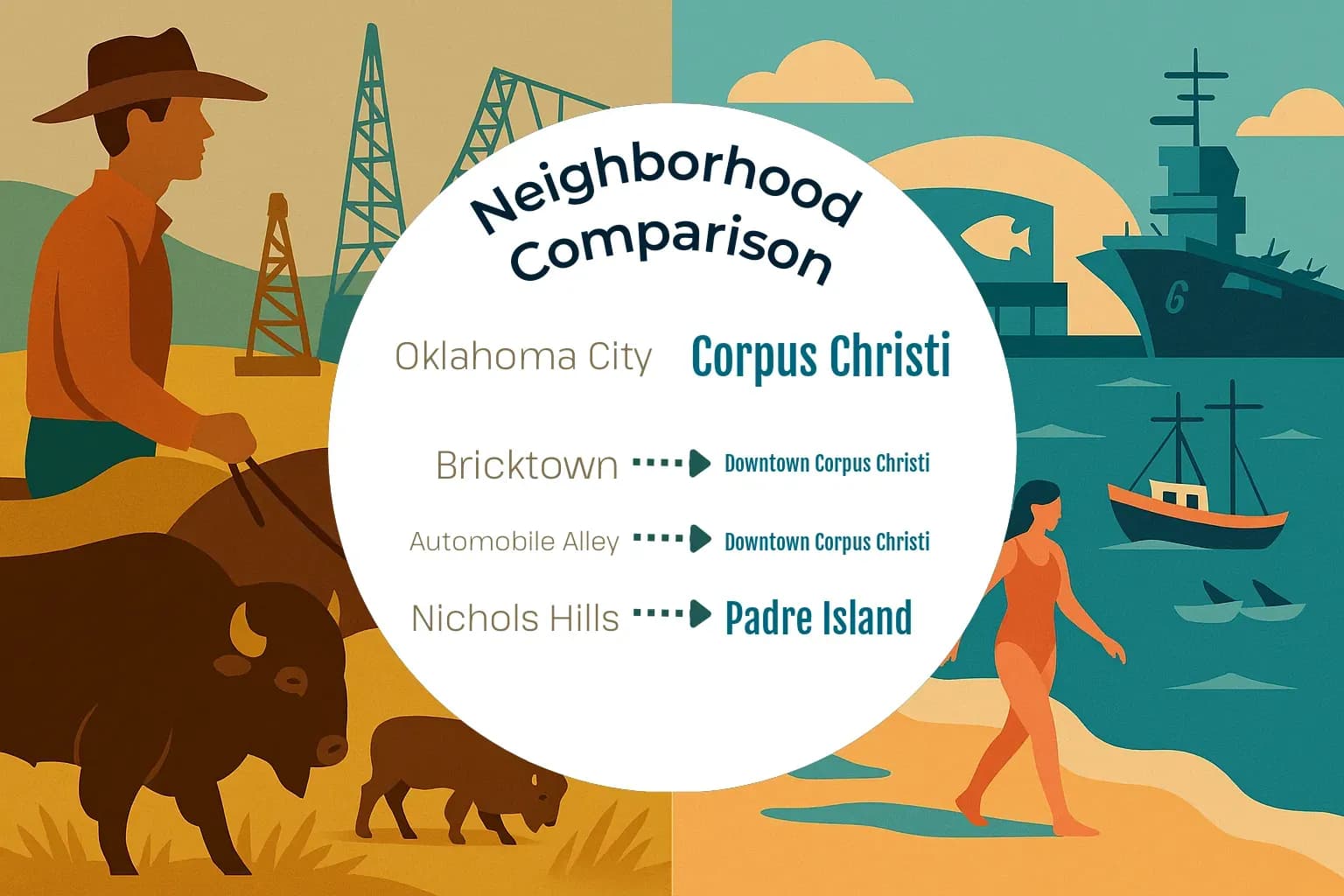 Oklahoma City vs Corpus Christi Neighborhood Comparison