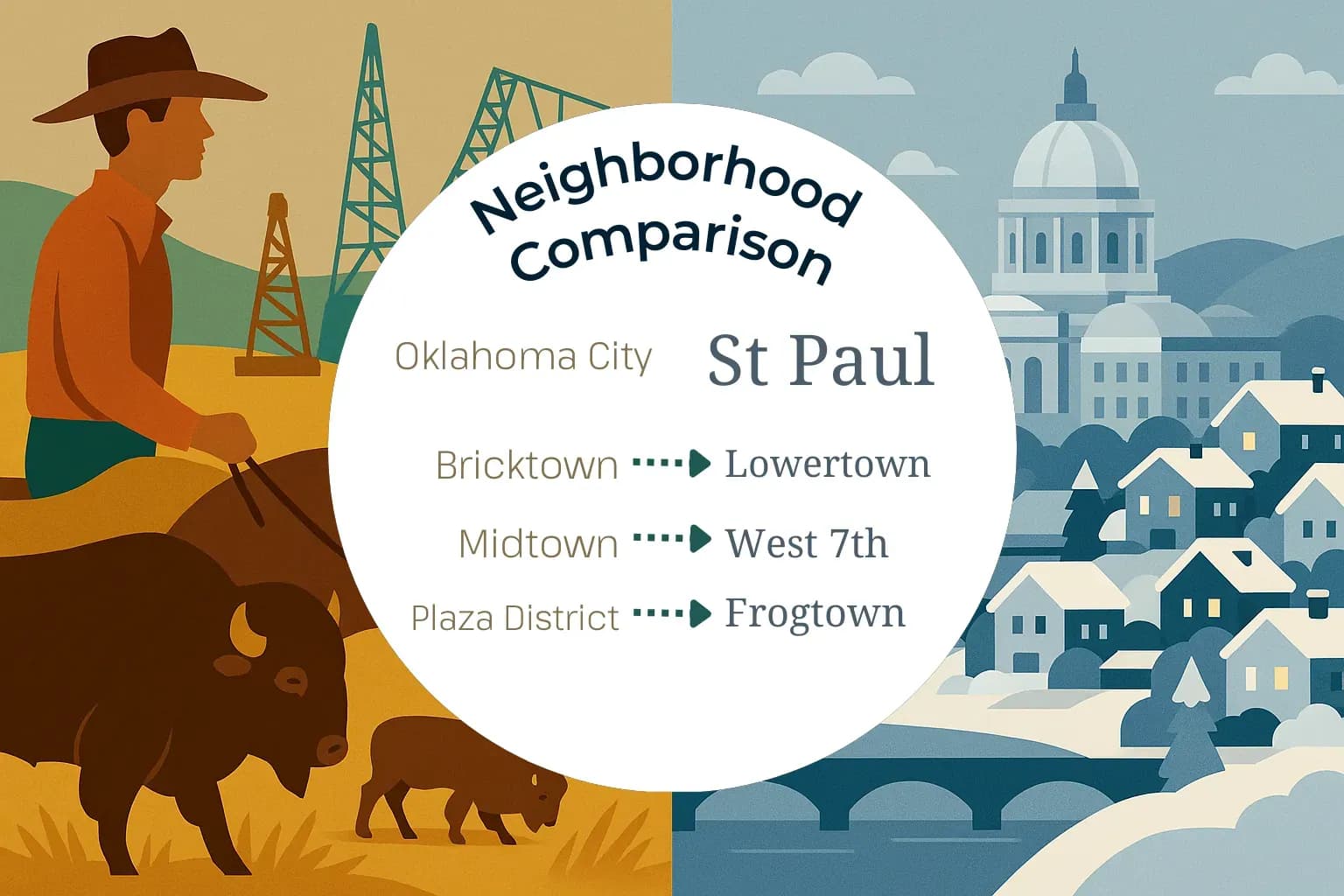 Oklahoma City vs St. Paul Neighborhood Comparison