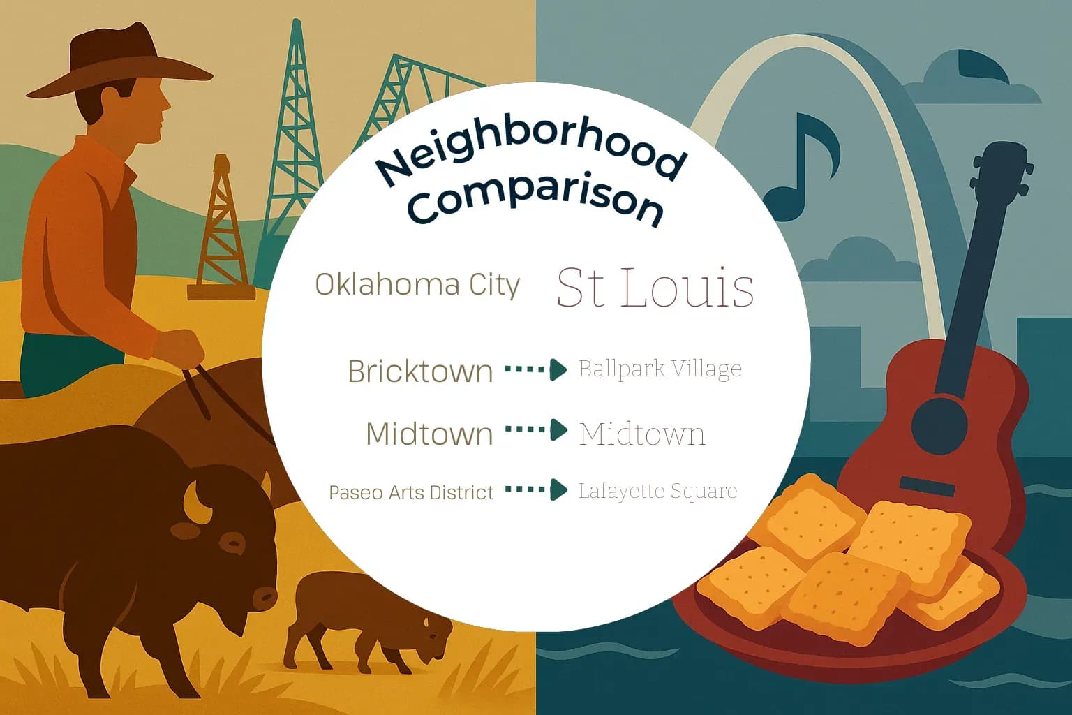 Oklahoma City vs St. Louis Neighborhood Comparison