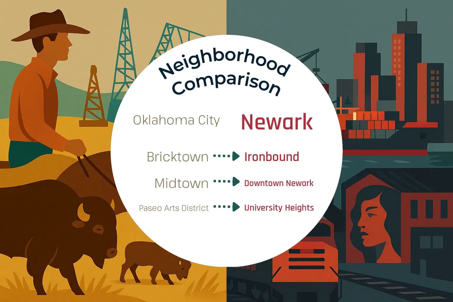 Oklahoma City vs Newark Neighborhood Comparison