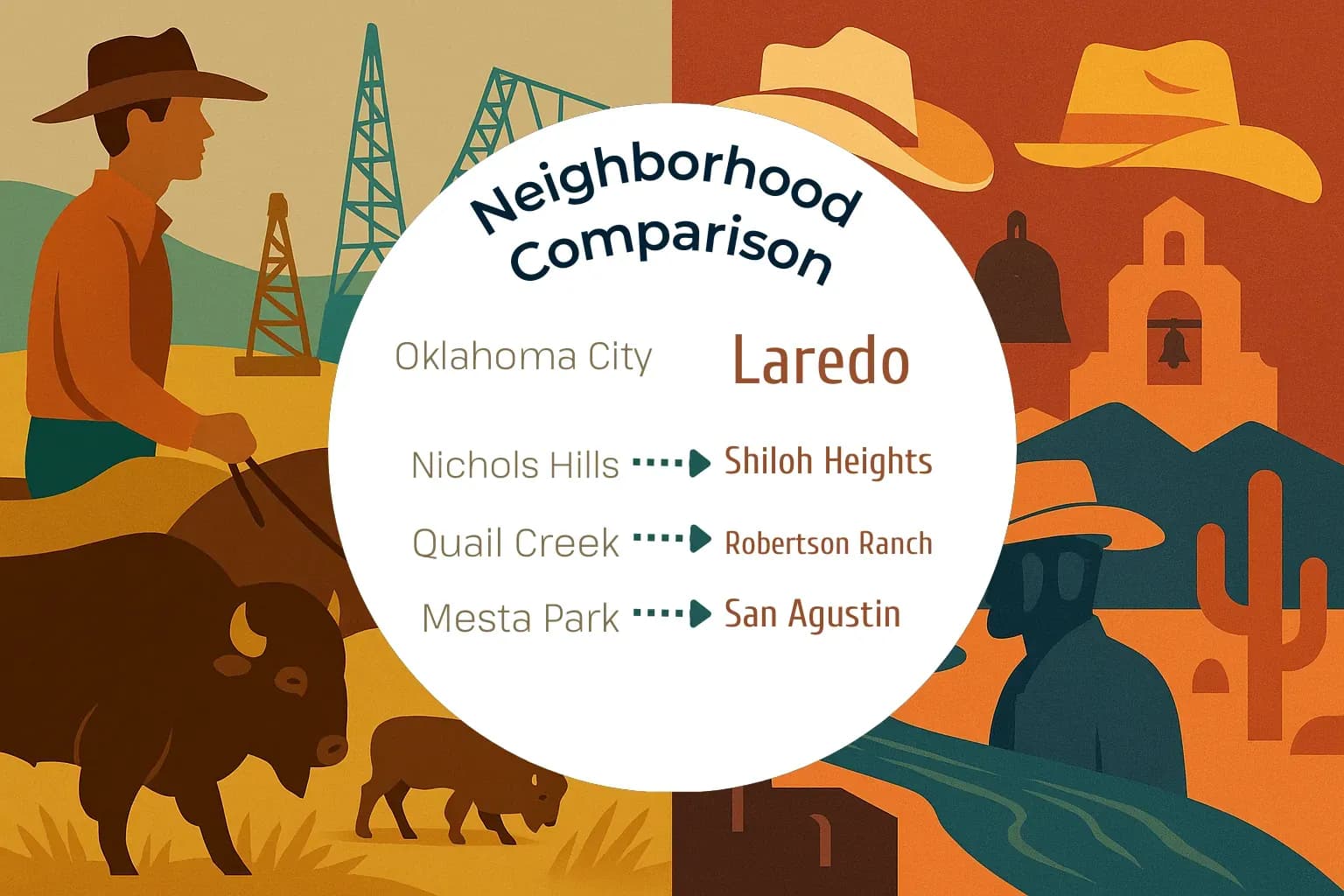 Oklahoma City vs Laredo Neighborhood Comparison