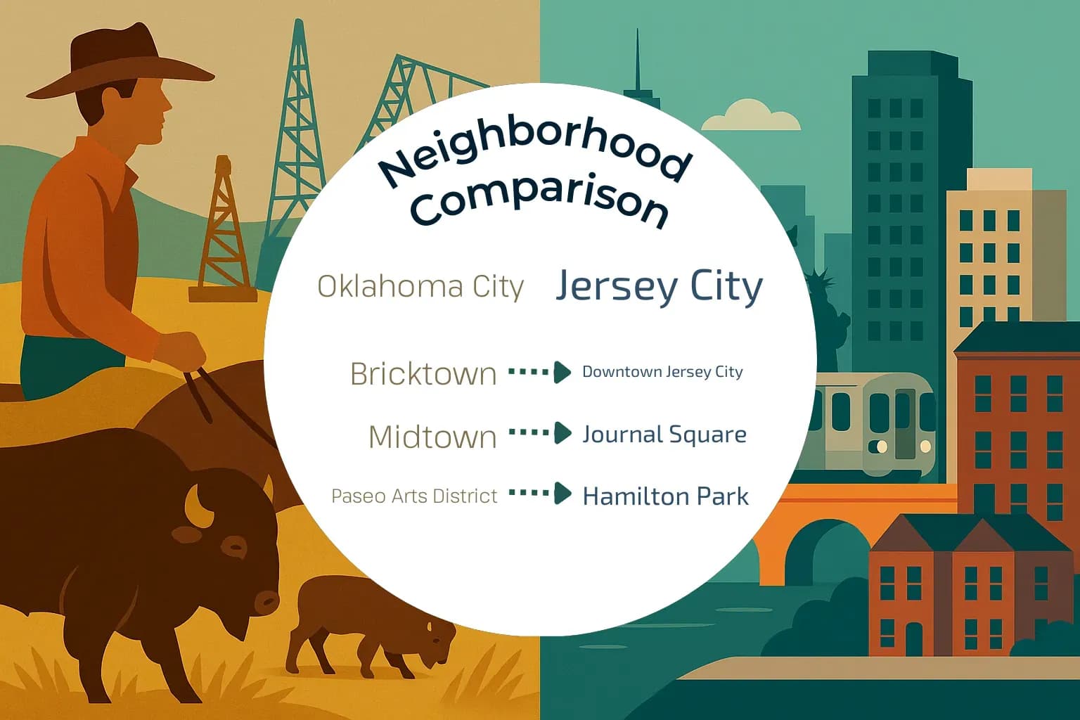 Oklahoma City vs Jersey City Neighborhood Comparison