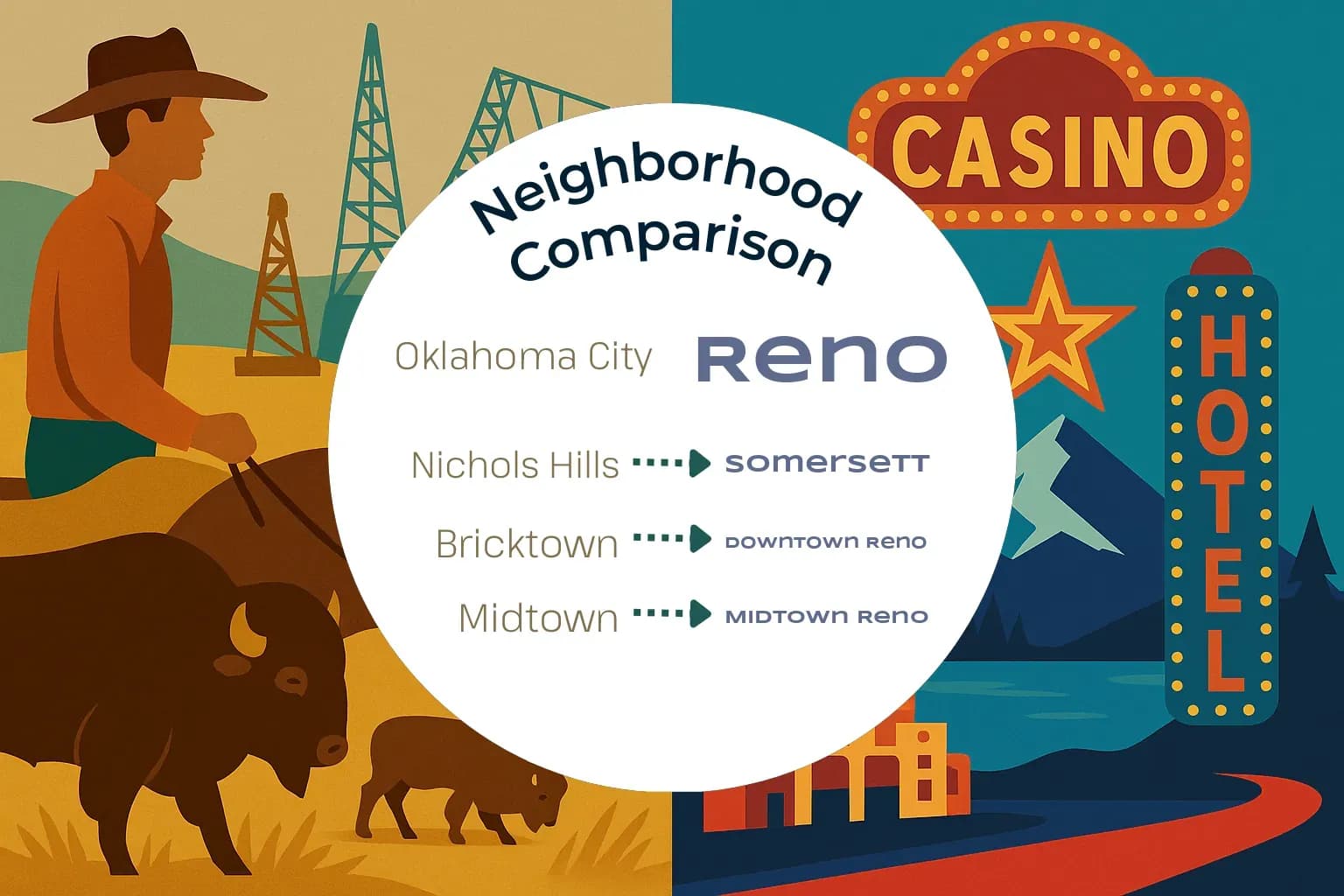 Oklahoma City vs Reno Neighborhood Comparison