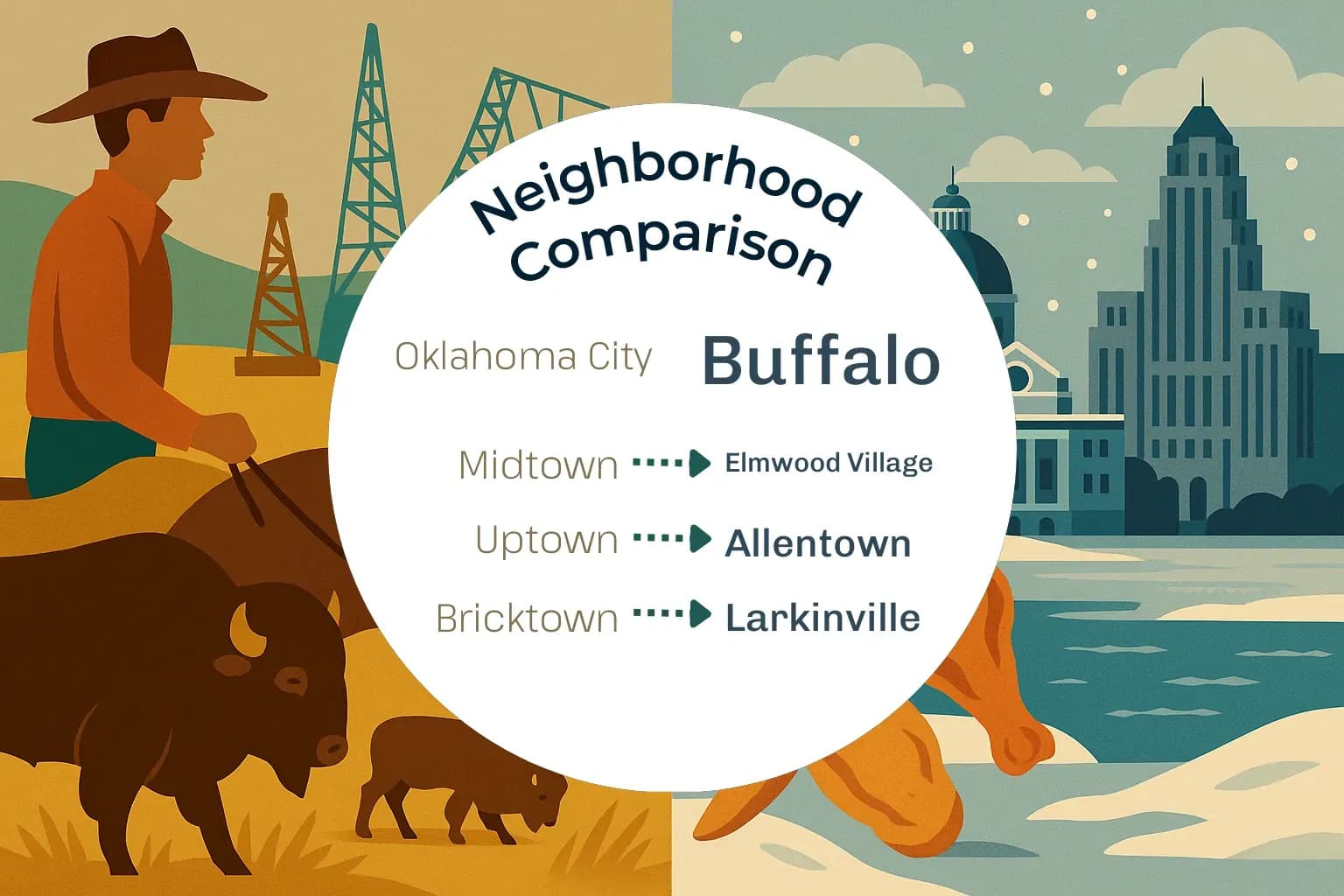 Oklahoma City vs Buffalo Neighborhood Comparison