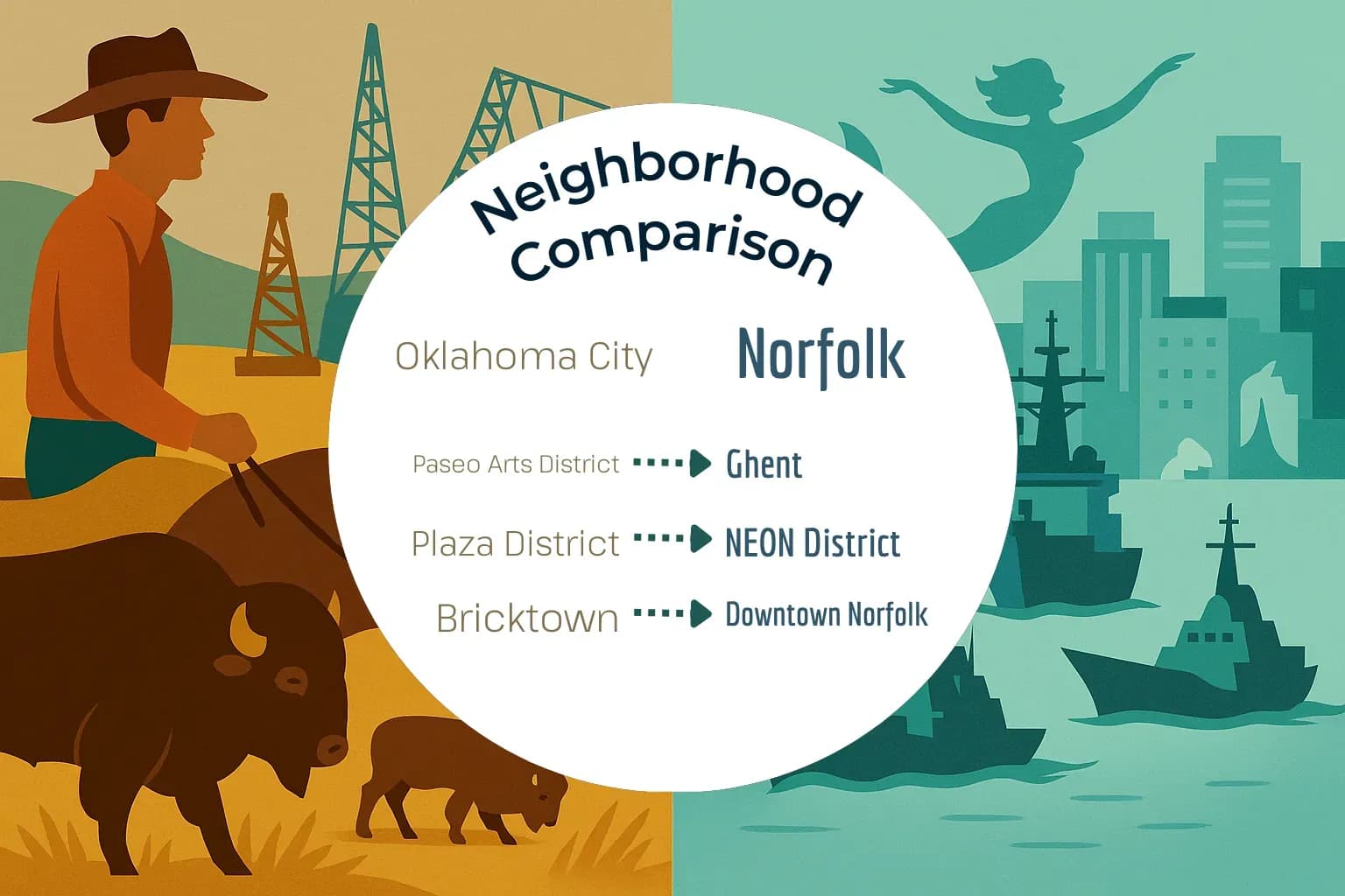 Oklahoma City vs Norfolk Neighborhood Comparison