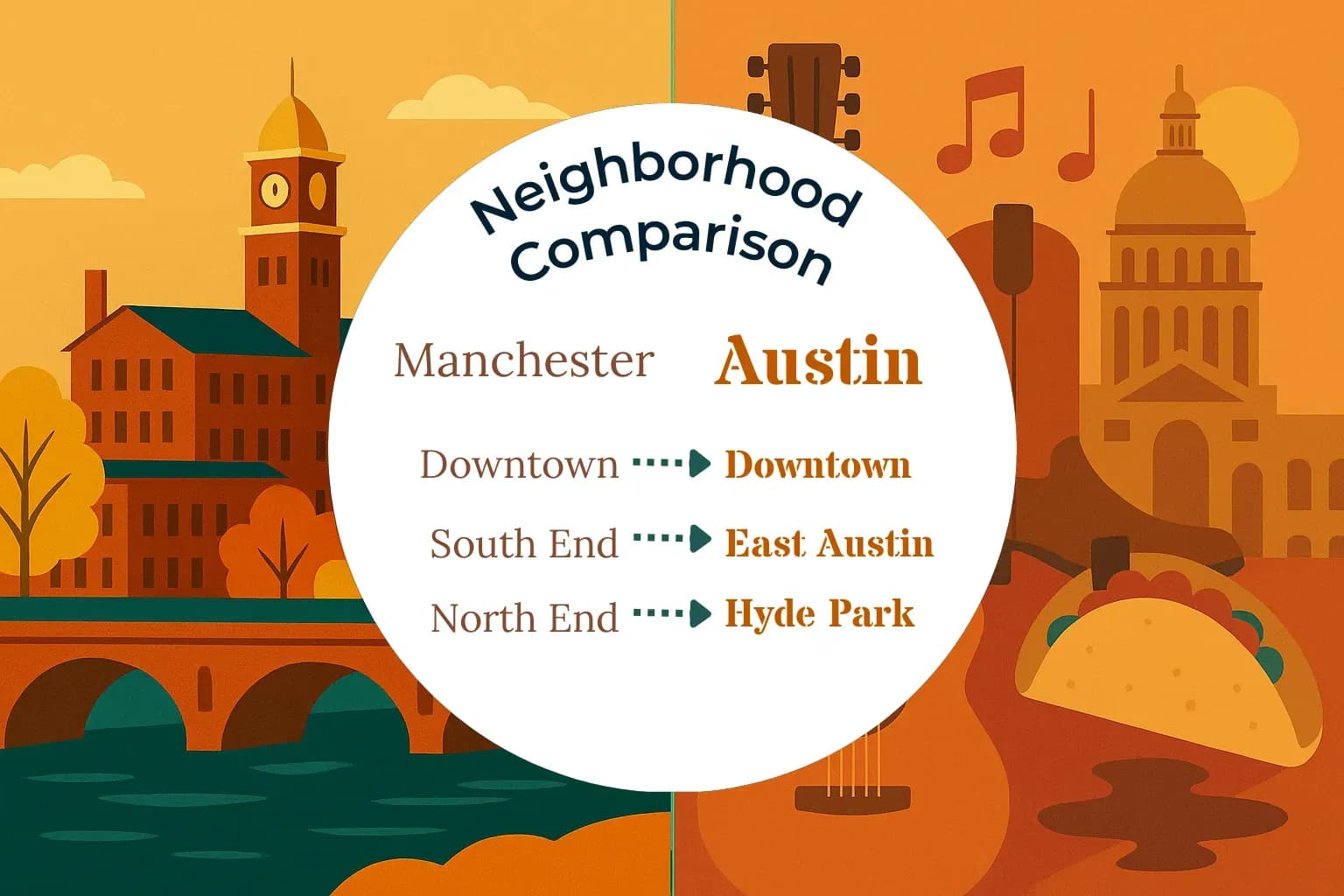 Manchester vs Austin Neighborhood Comparison