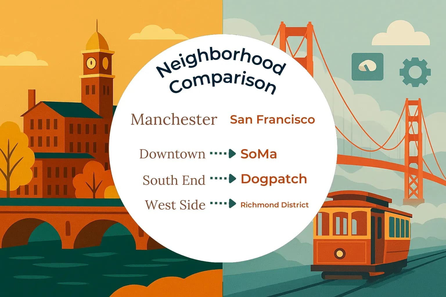 Manchester vs San Francisco Neighborhood Comparison