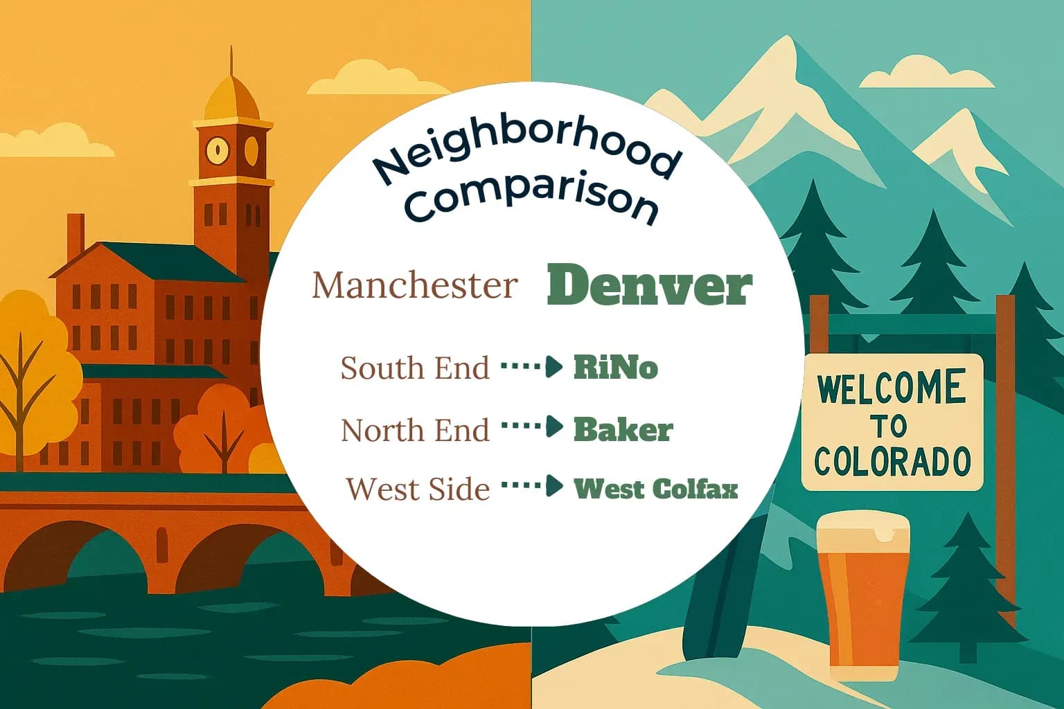Manchester vs Denver Neighborhood Comparison