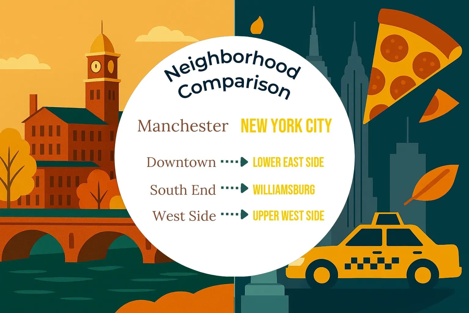 Manchester vs New York City Neighborhood Comparison
